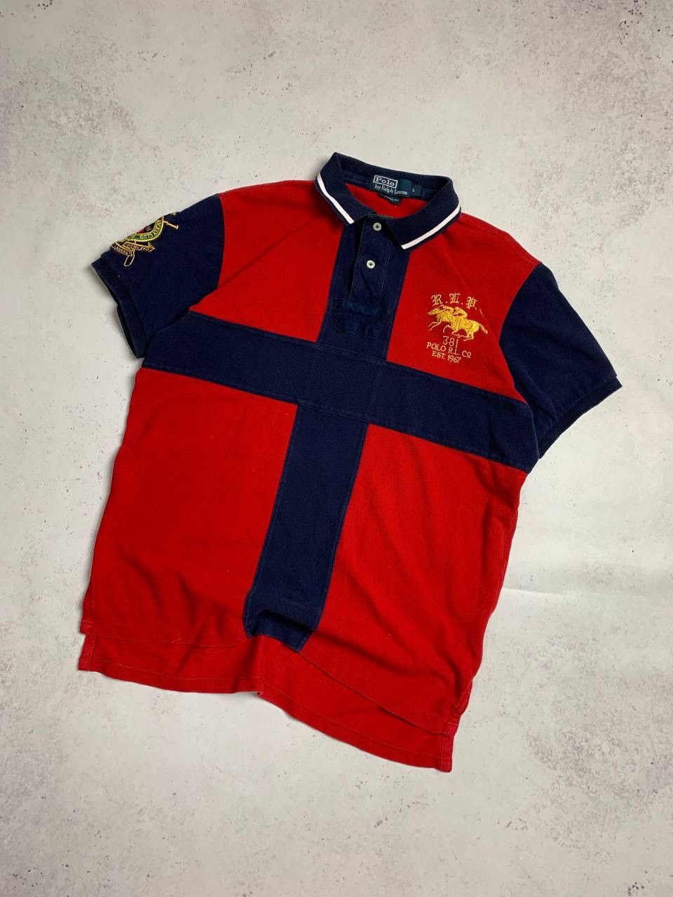 Polo Ralph Lauren Vintage Polo Ralph Lauren Jockey Club Polo Shirt Size US L / EU 52-54 / 3 - 2 Thumbnail