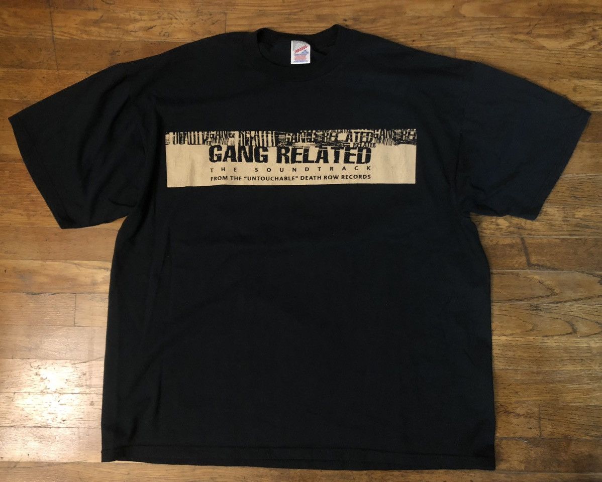 image of Gang Related Movie Promotional T Shirt Death Row Records in Black, Men's (Size 2XL)