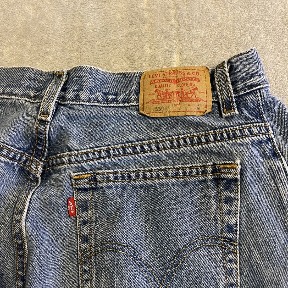Levi's Vintage Levi's 550 Jeans Women 16 Blue Relaxed Fit Tapered Size 33" - 4 Thumbnail