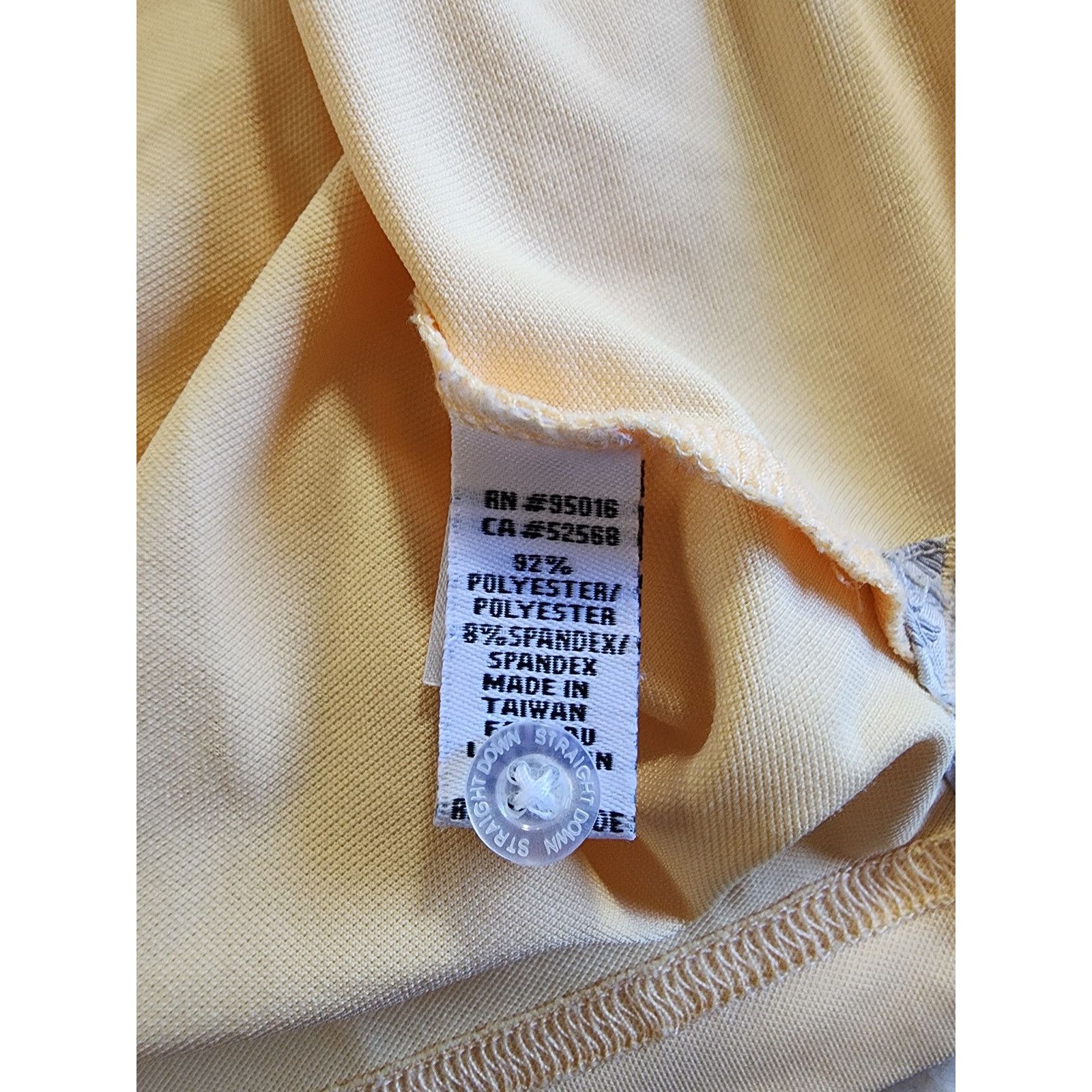 Other Straight Down Performance Polo Size L Yellow UPF Preppy Golf Size US L / EU 52-54 / 3 - 6 Thumbnail