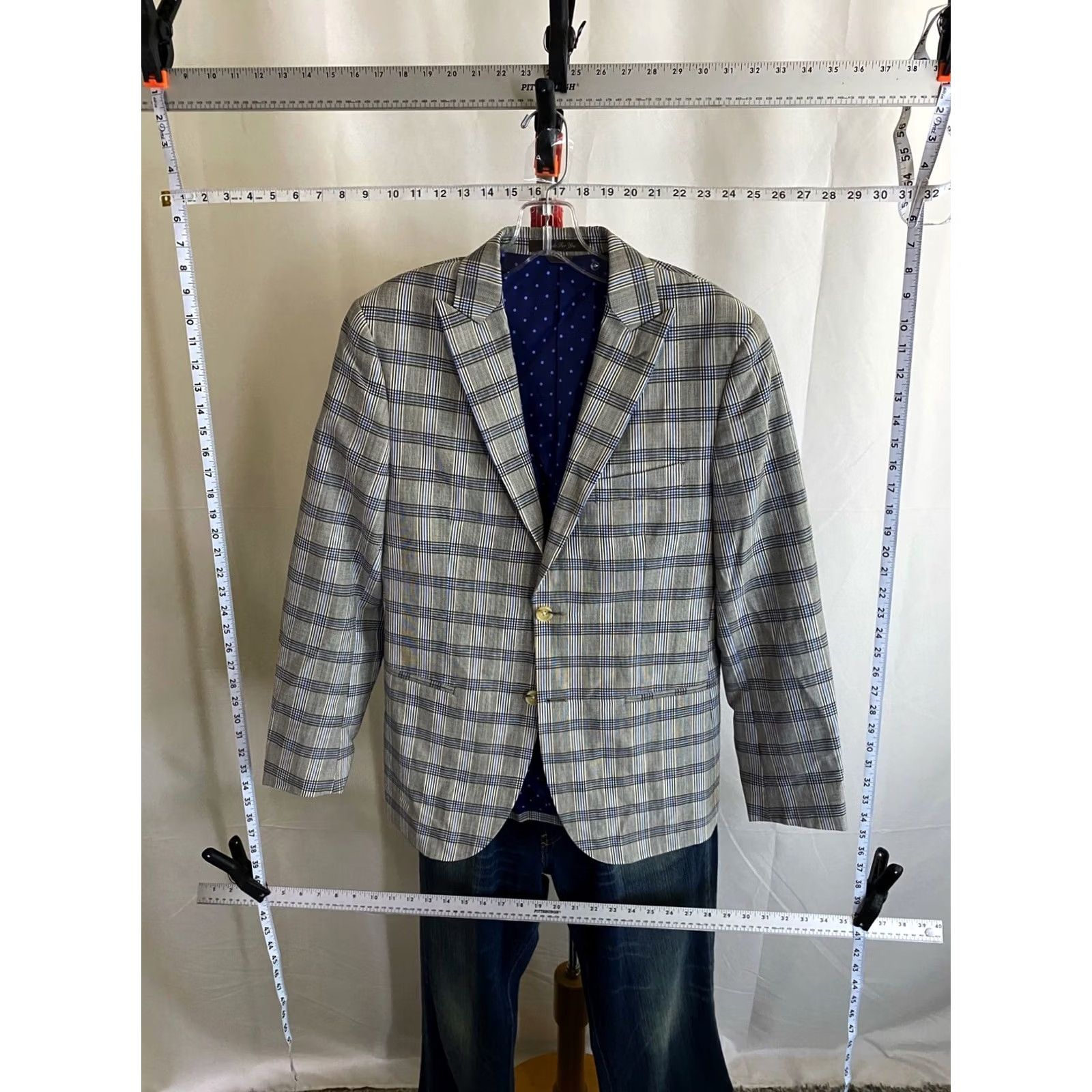 Vintage Indochino Wool Plaid Custom JACKET COAT 36r XS Extra Small Jacket Men 36r XS Sharp Vintage? Size US XXS / EU 40 - 2 Thumbnail