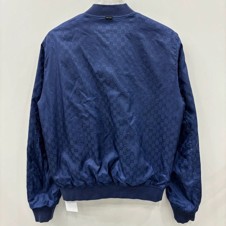 Gucci Gucci Logo full print on both sides with zipper jacket Gucci Gucci Logo full print on both sides with zipper jacket
