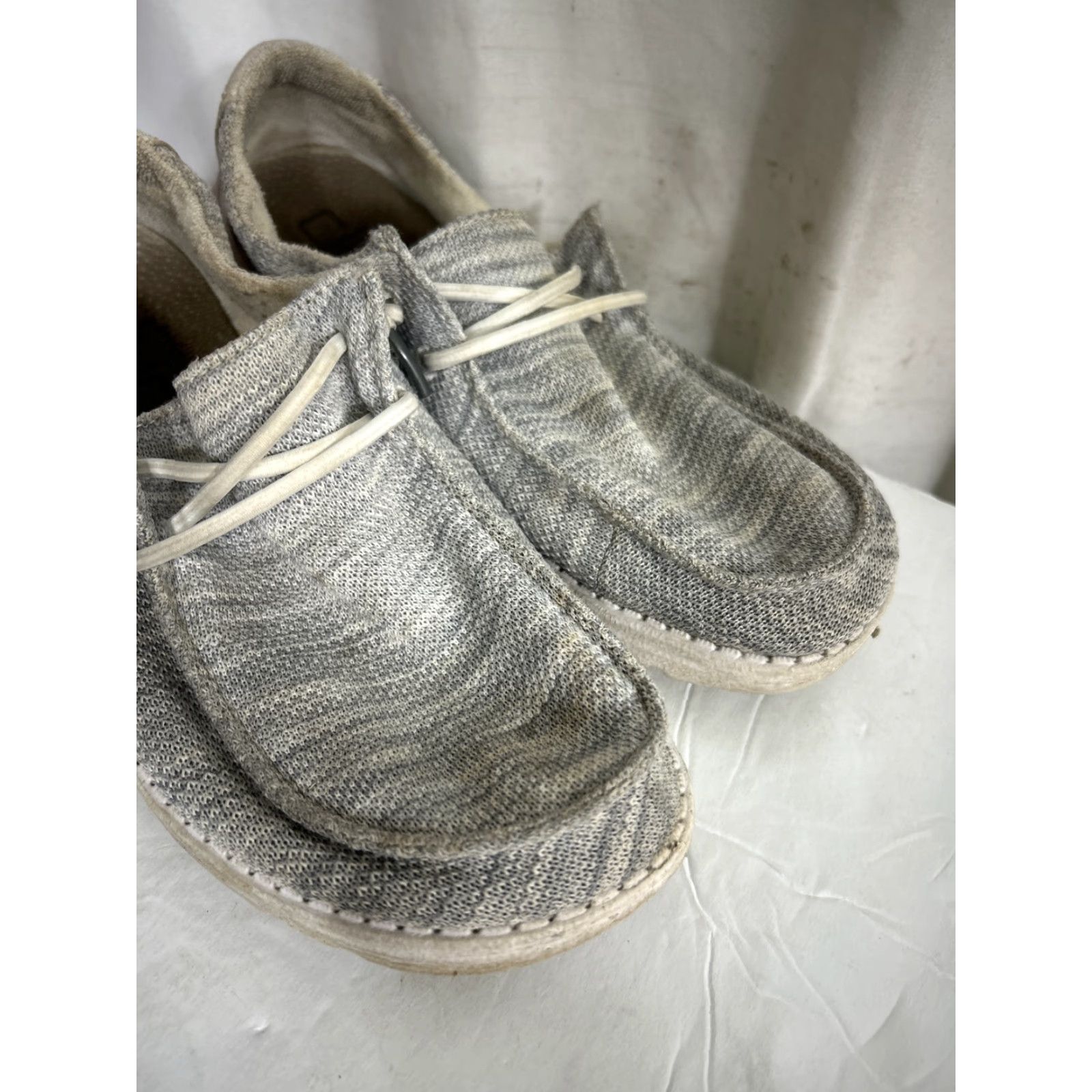 Vintage Hey Dude Wendy Sox Womens 8 Glacier Grey Slip-On Low Shoes Size ONE SIZE - 2 Thumbnail