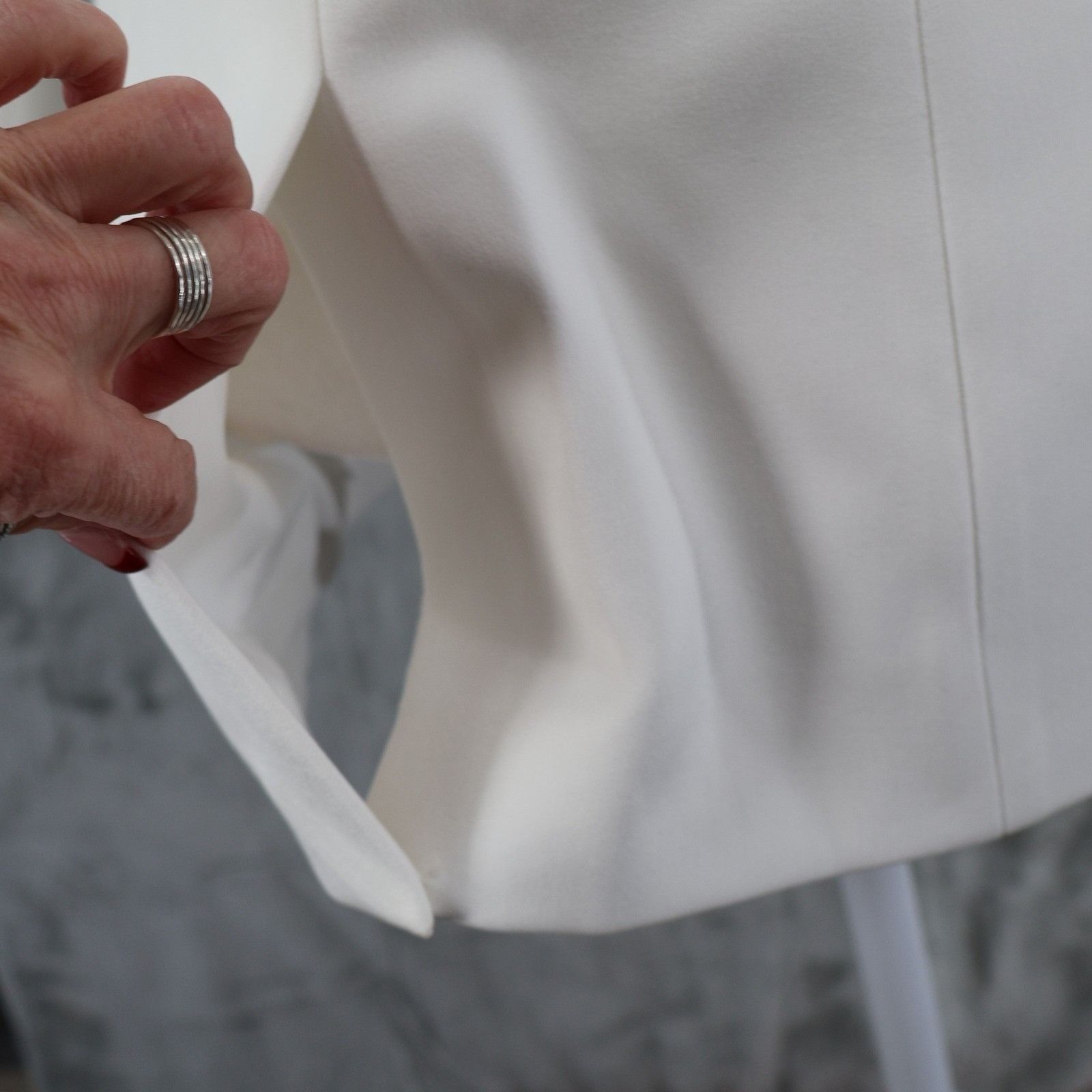 L'AGENCE L'AGENCE Double Breasted Blazer Women 8 White Black Tuxedo Size M / US 6-8 / IT 42-44 - 9 Thumbnail