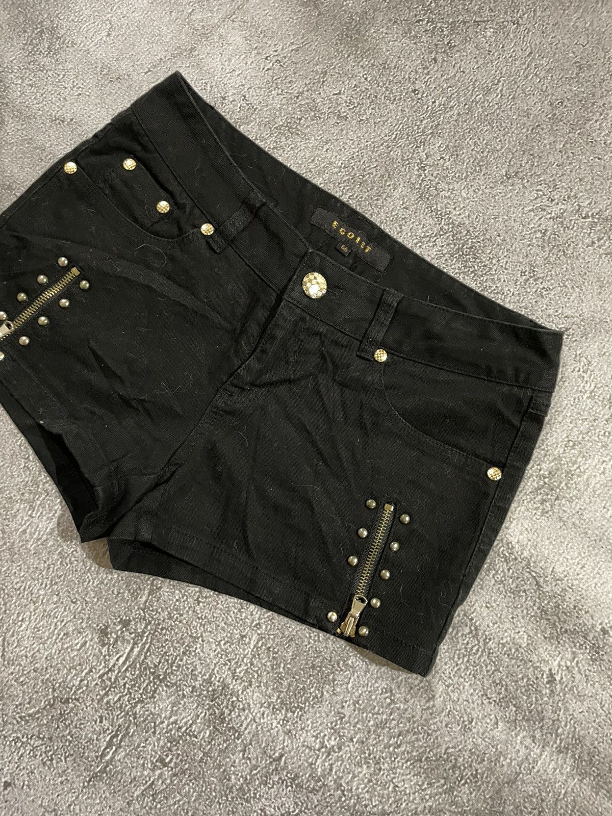 If Six Was Nine × Le Grande Bleu (L.G.B.) × True Religion Egoist Hot Pants Punk style Size 29" - 3 Thumbnail