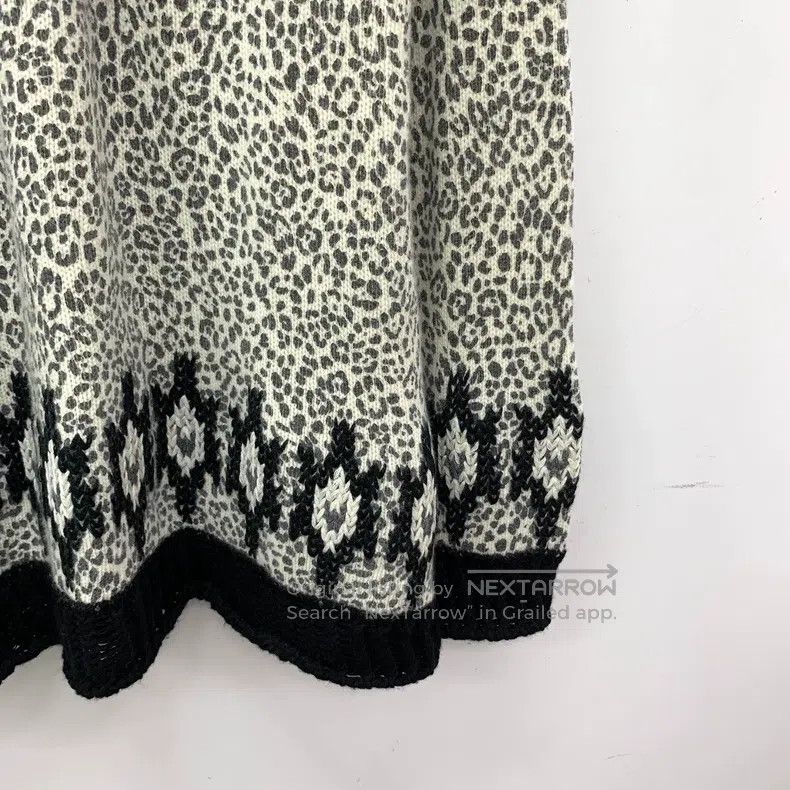 Valentino Valentino Color-blocked leopard print jacquard sheep swea Size US S / EU 44-46 / 1 - 4 Thumbnail
