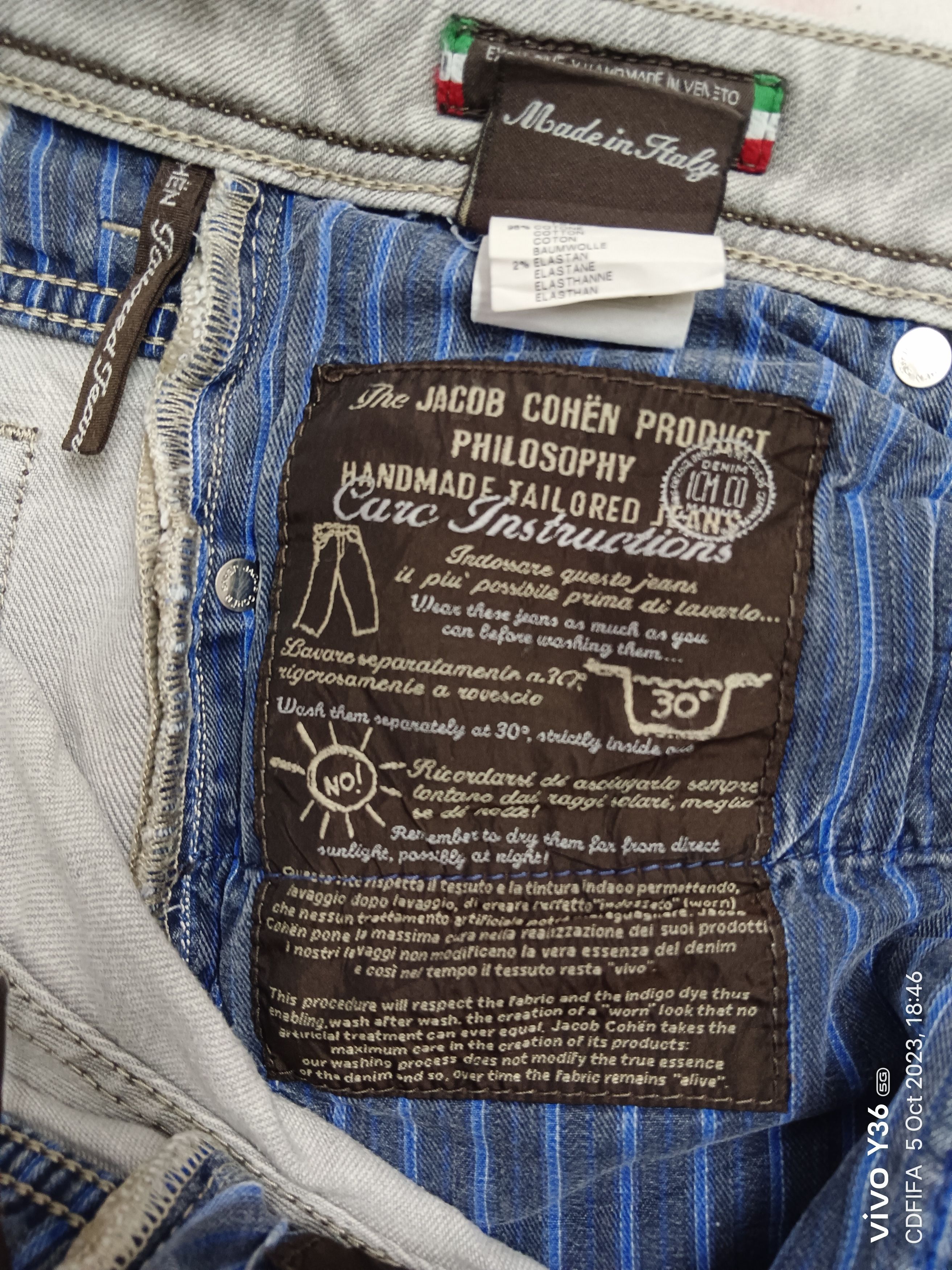 Jacob Cohen Jacob Cohen Rare Luxury Denim Size US 30 / EU 46 - 7 Thumbnail