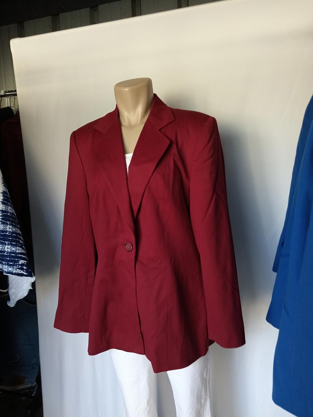 Designer Stylish Burgundy Blazer for Women Size L / US 10 / IT 46 - 3 Thumbnail