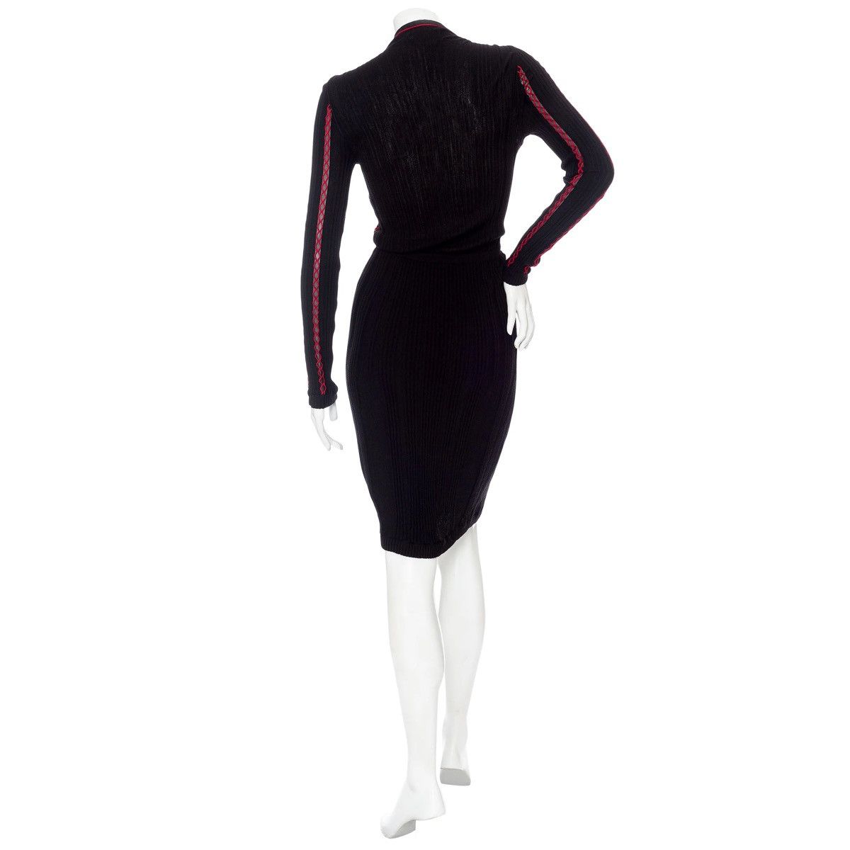 Versace Versace Bodycon Long Sleeve Knit Dress Size L / US 10 / IT 46 - 4 Thumbnail