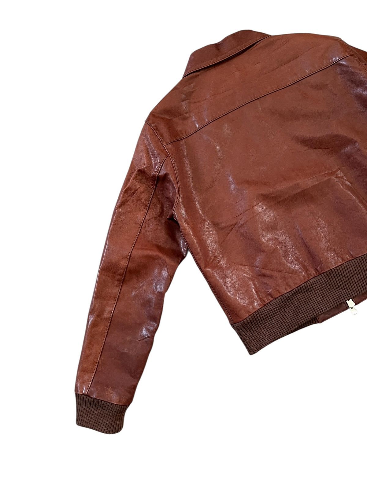 Margaret Howell MHL. Margarett Howell Aviator Leather Bomber Jacket Size S / US 4 / IT 40 - 10 Thumbnail