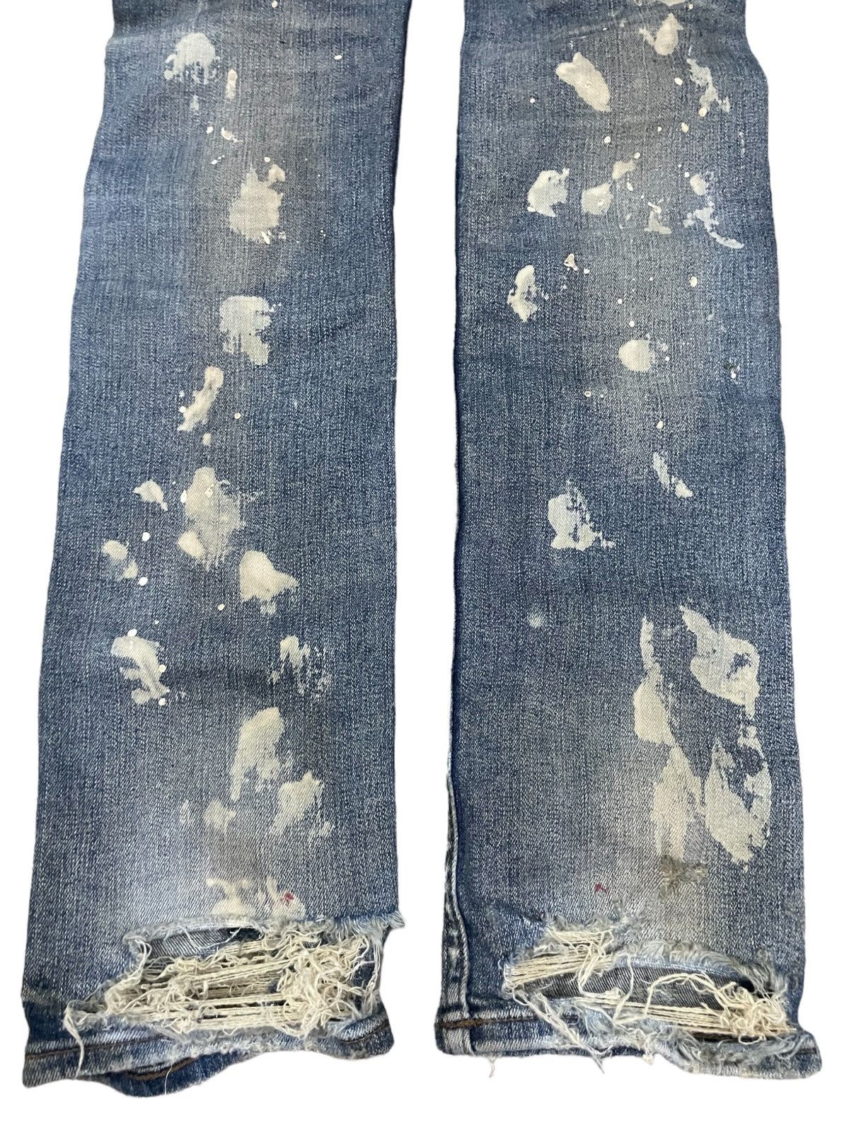 Fagassent Toshiki Aoki Fagassent Paint Splatter Punk Rock Distressed Distort Jeans Size US 31 - 16 Thumbnail