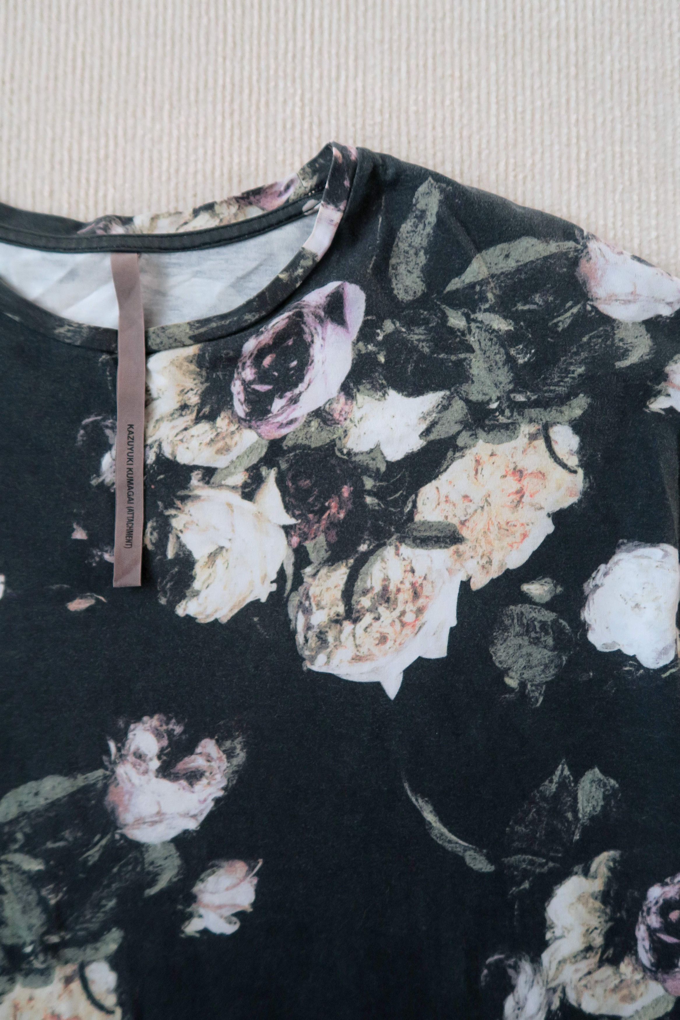 Kazuyuki Kumagai Attachment Attachment Japan by Kazuyuki Kumagai Washed Floral T-Shirt Size US M / EU 48-50 / 2 - 4 Thumbnail