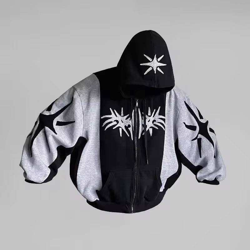 Japanese Brand × Vintage vintage street style zippered sweatshirt Size US XL / EU 56 / 4 - 1 Thumbnail