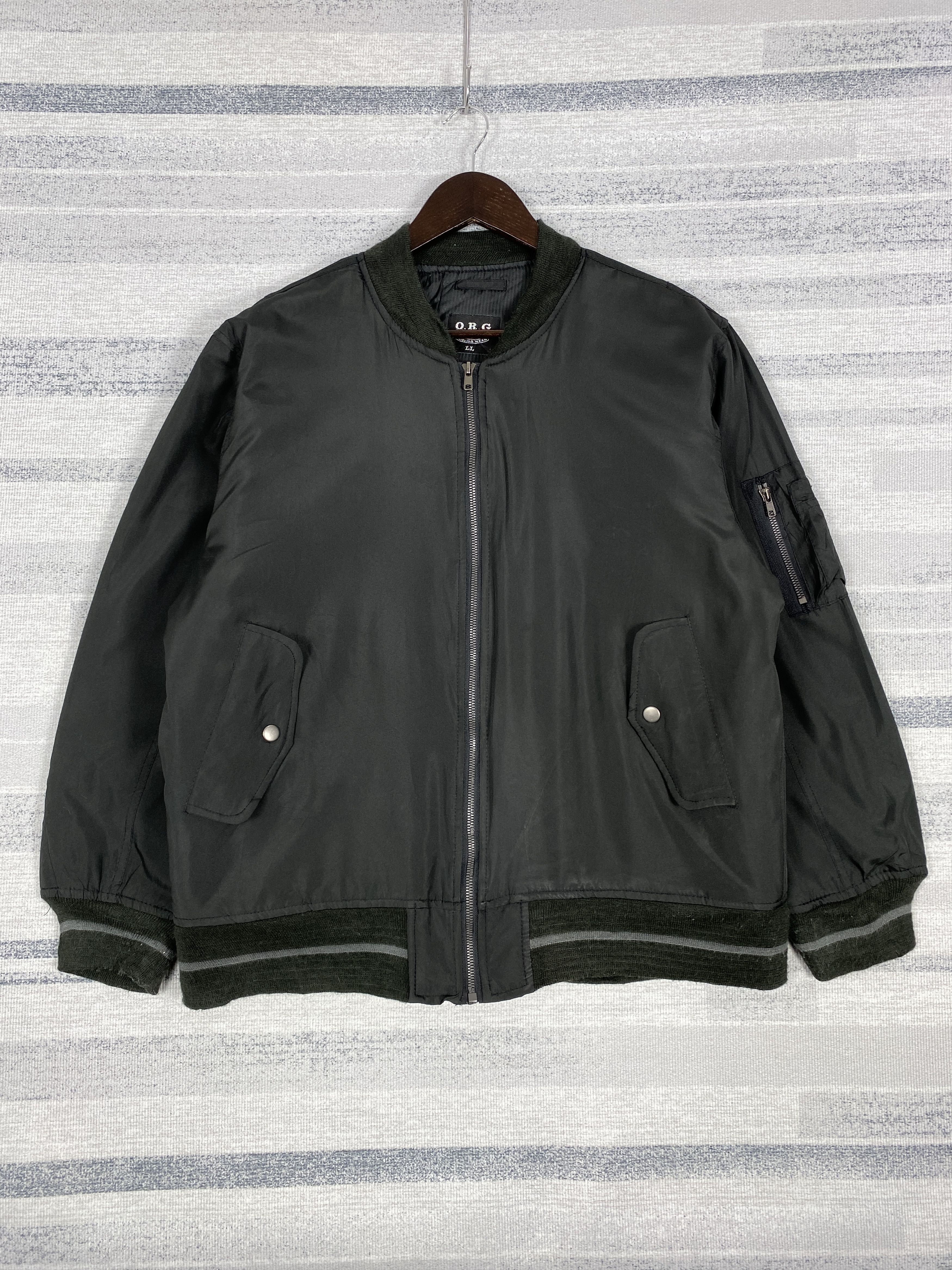 Japanese Brand Vintage O.R.G Japanese Brand Bombers Jacket K0211 Size US L / EU 52-54 / 3 - 1 Thumbnail