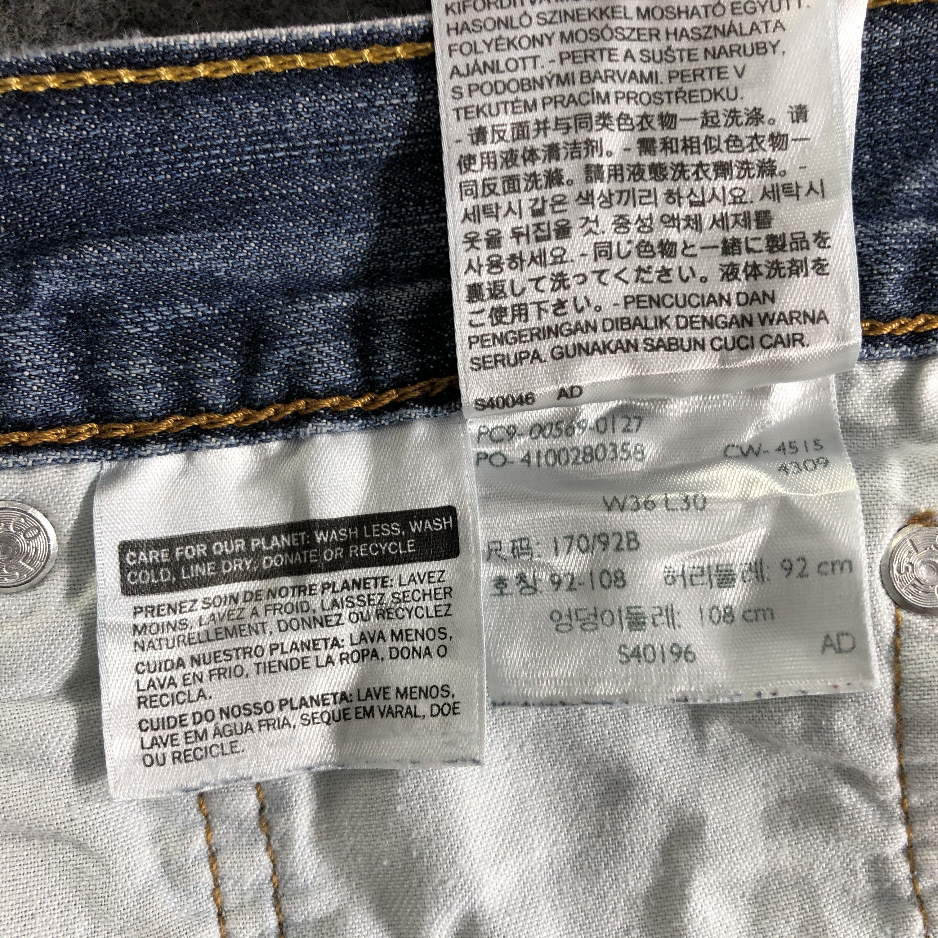 Levi's Vintage Blue Wash Levis 569 Jeans-J4397 Size US 35 - 11 Thumbnail