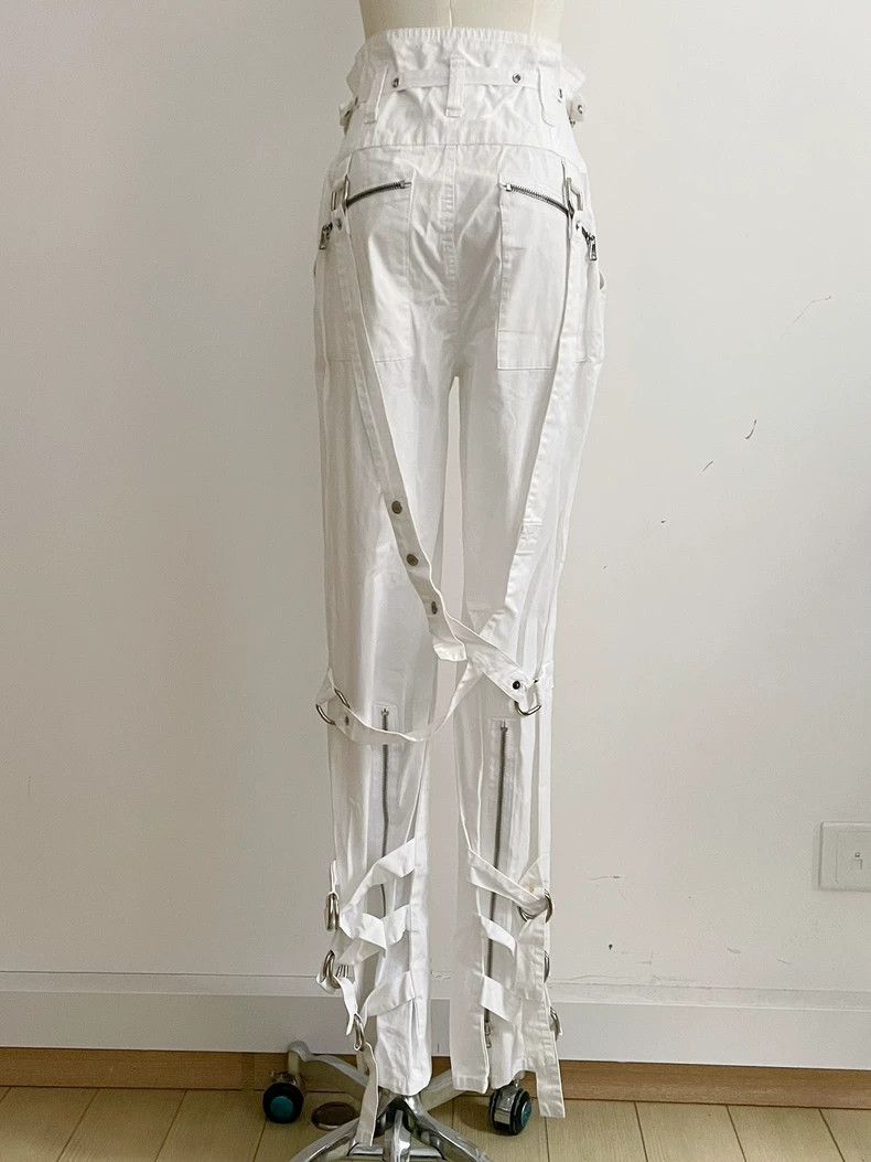Dolce & Gabbana Dolce & Gabbana High-Waisted Pants with Straps-dmc Size US 31 - 1 Thumbnail