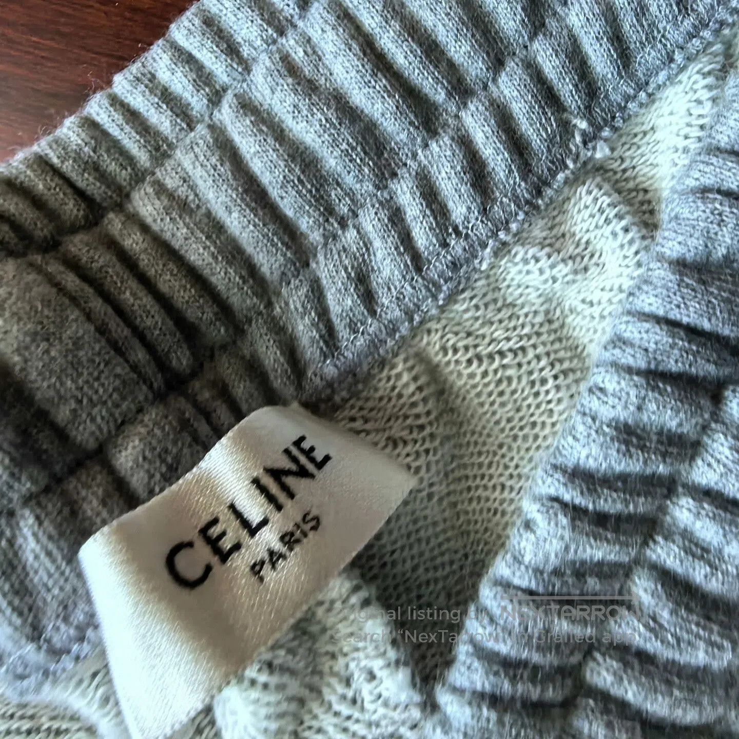 Celine celine gray loose sweatpants XL for sale. Size US 44 / EU 60 - 3 Thumbnail