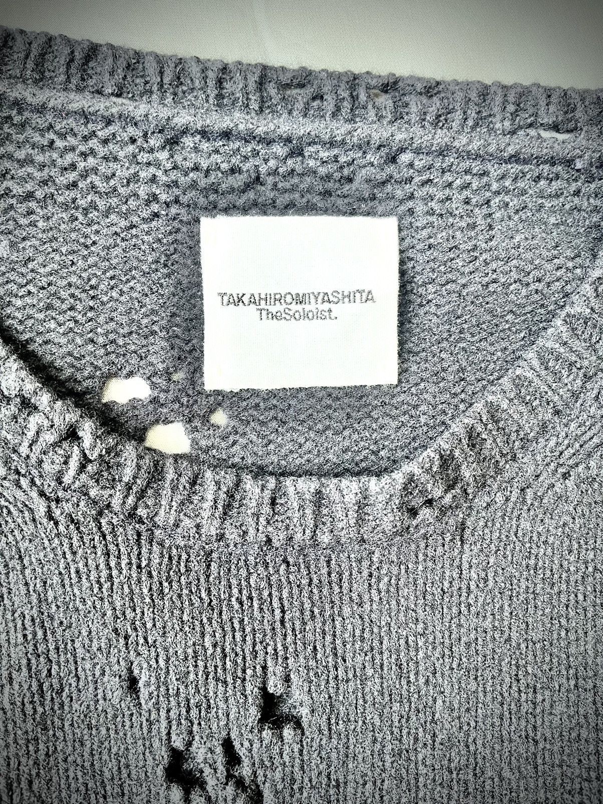 Takahiromiyashita The Soloist. TAKAHIROMIYASHITA The Soloist. A/W 16 Distressed Sweater Size US M / EU 48-50 / 2 - 4 Thumbnail