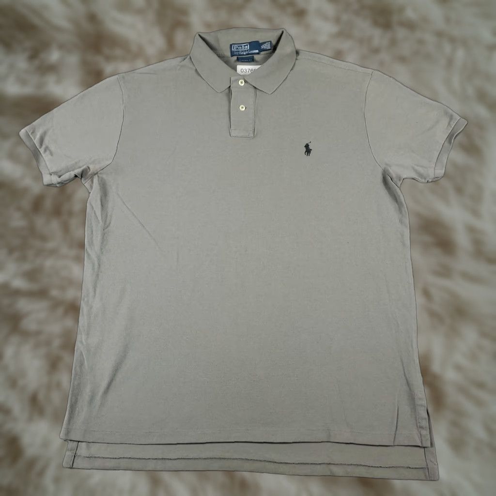 Ralph Lauren Ralph Lauren Polo Shirt Gray Casual Short Sleeve Mens XL Size US XL / EU 56 / 4 - 1 Thumbnail