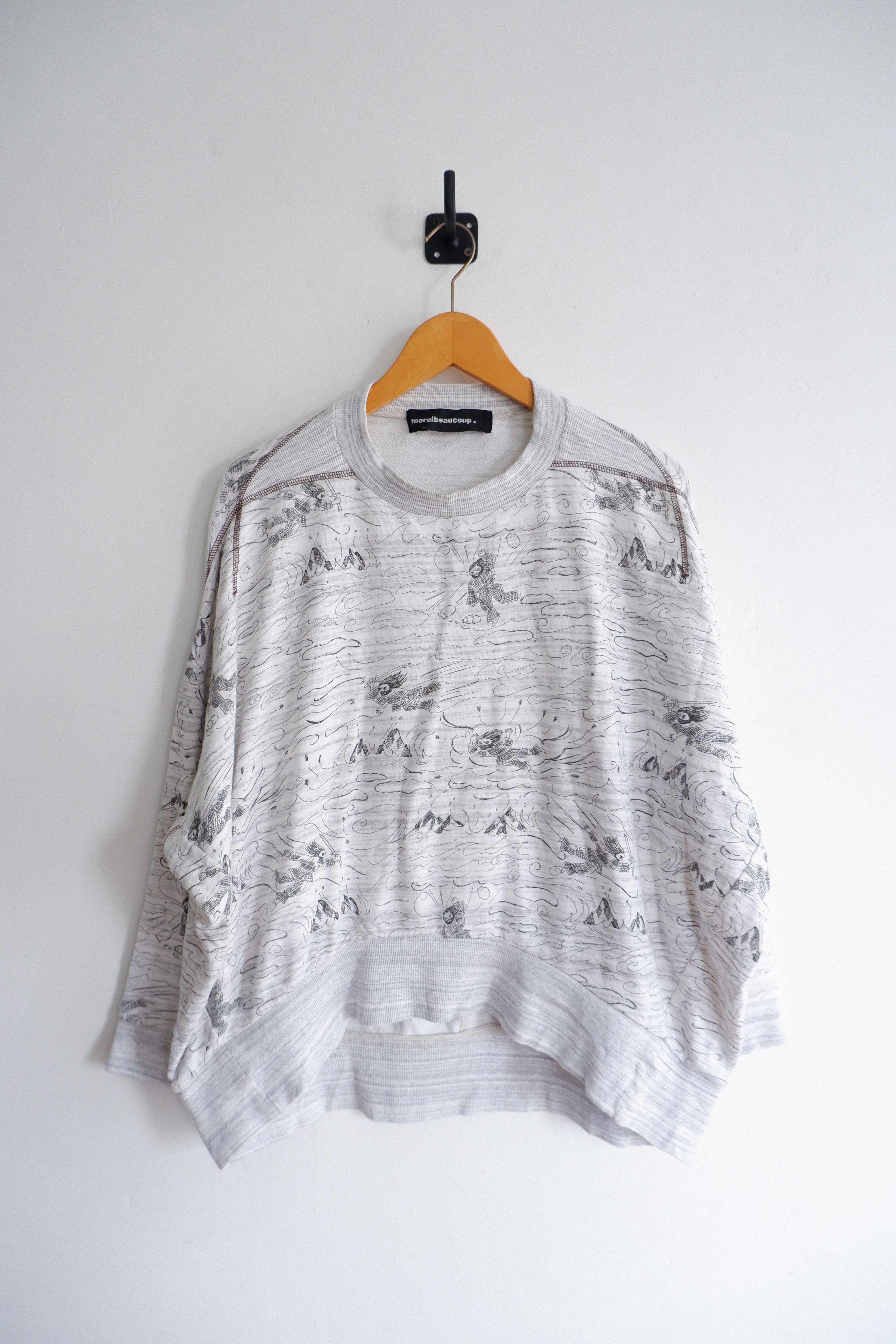 Japanese Brand Vintage Mercibeaucoup Stech Boxy Fit Sweaters Size US M / EU 48-50 / 2 - 1 Thumbnail