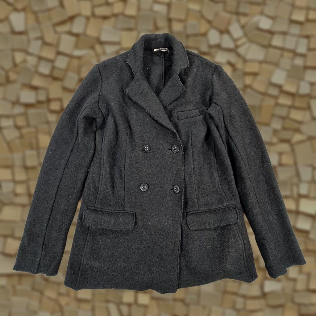 Vintage Toast Jacket Womens 10 Blazer Black Double Breasted Wool Size L / US 10 / IT 46 - 1 Thumbnail