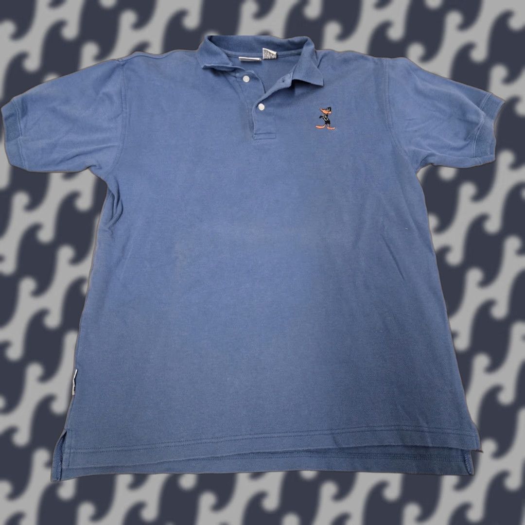 Vintage Looney Tunes Daffy Duck Polo Shirt Mens XS Embroidered Classic Cartoon Shirt Size US XS / EU 42 / 0 - 1 Thumbnail