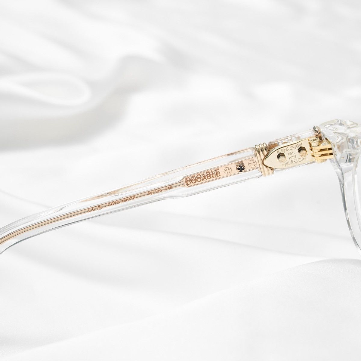 Chrome Hearts CHROME HEARTS DOOABLE CRYSTAL/ 18KGP GLASSES Size ONE SIZE - 5 Thumbnail