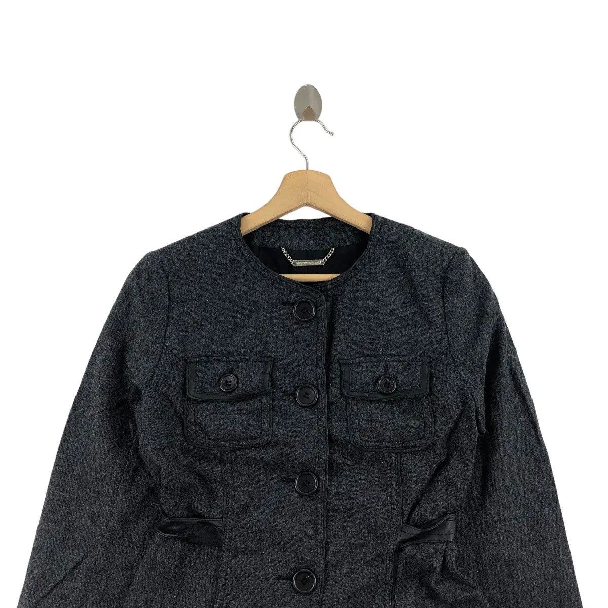 Michael Kors Vintage MICHAEL KORS Collection Belt Tweed Jacket Coat Size S / US 4 / IT 40 - 7 Thumbnail
