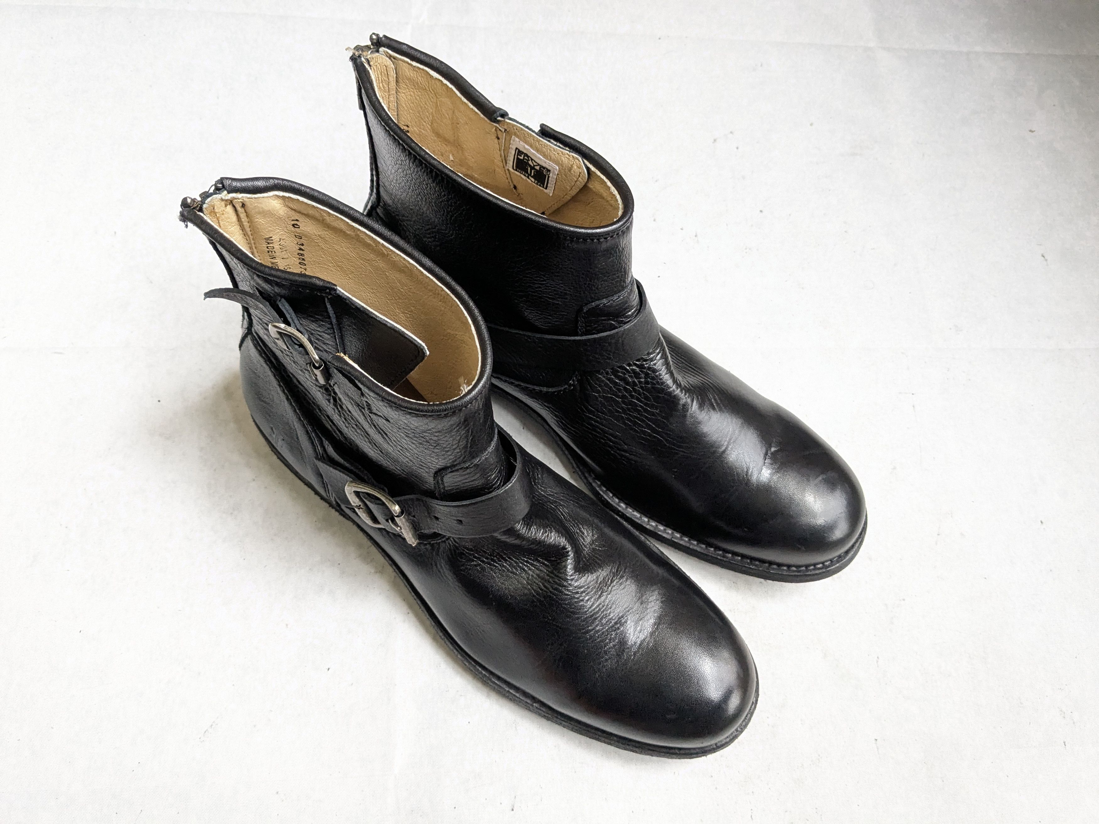 Frye Frye Harness Boots Black 10 D Leather Size US 10 / EU 43 - 4 Thumbnail