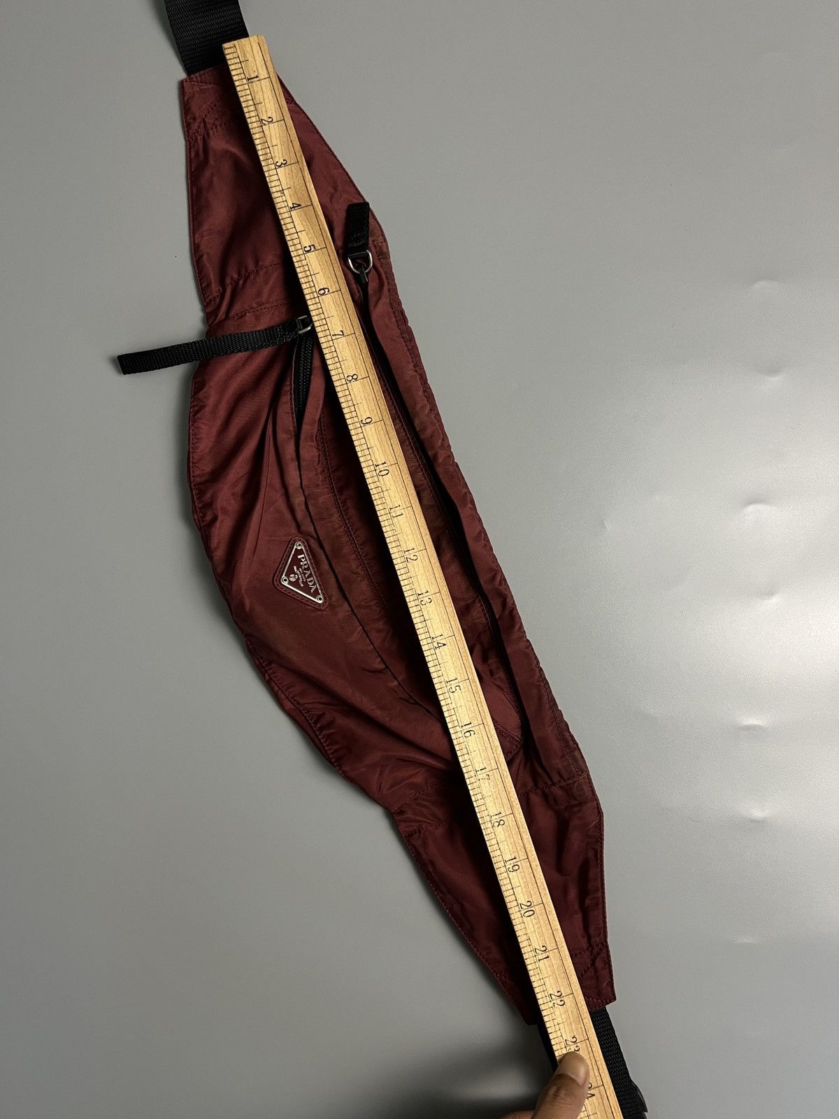 Prada Prada Maroon Nylon Fanny Pack/Side Bag Size ONE SIZE - 12 Thumbnail
