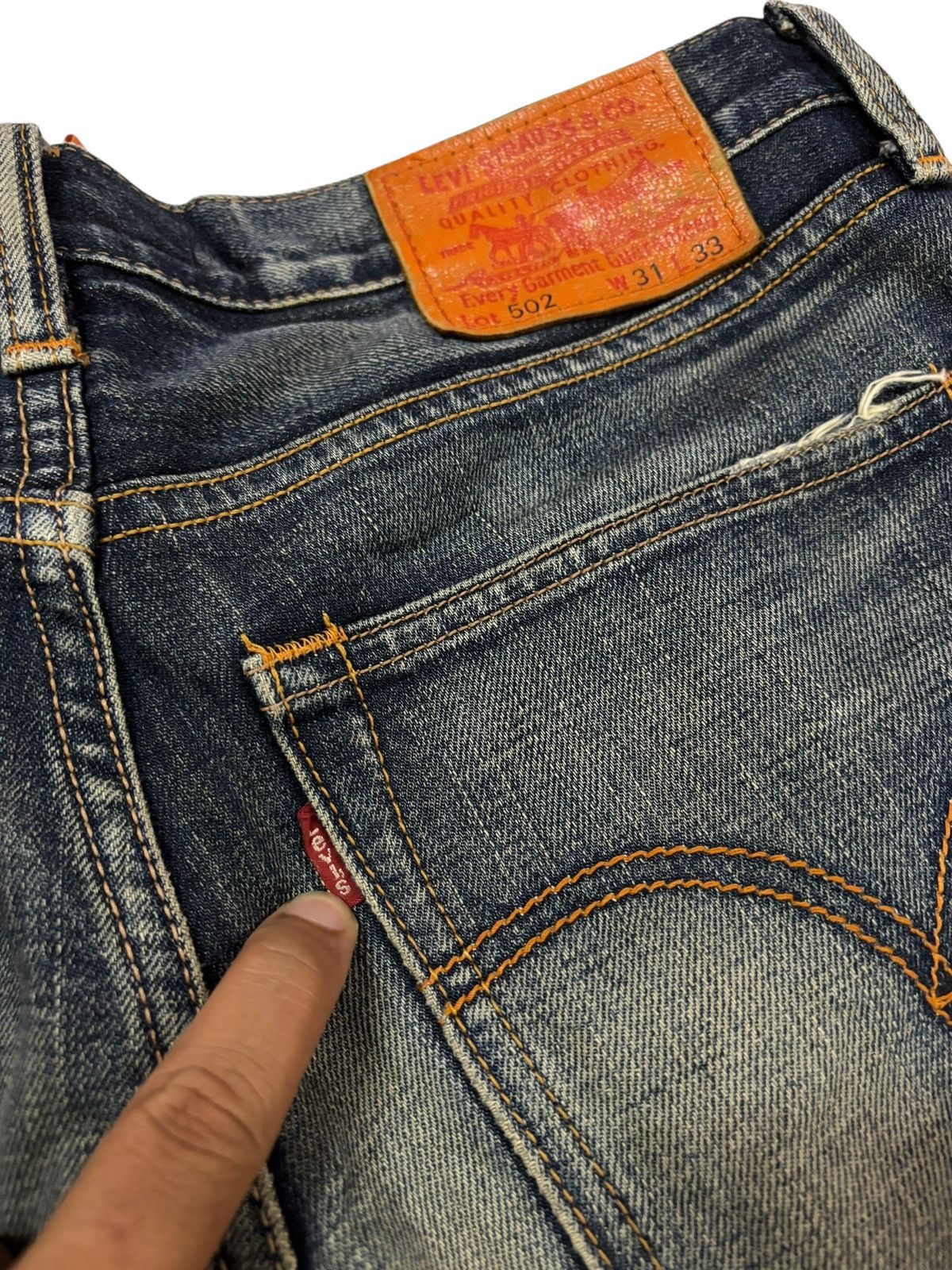 Levi's Vtg Y2k Levis 502 Jeans Size US 32 / EU 48 - 6 Thumbnail