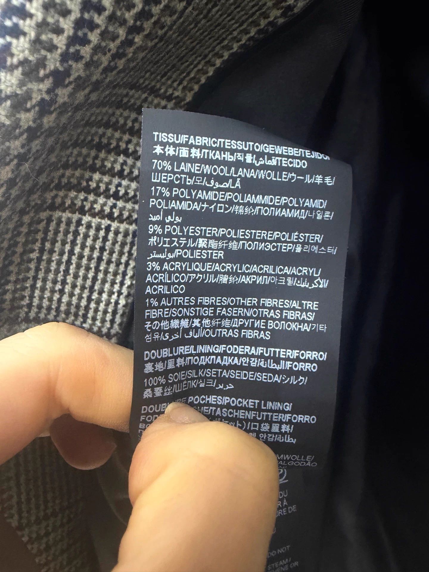 Saint Laurent Paris SLP Wales Check Wool Classic Blazer Size S / US 4 / IT 40 - 4 Thumbnail