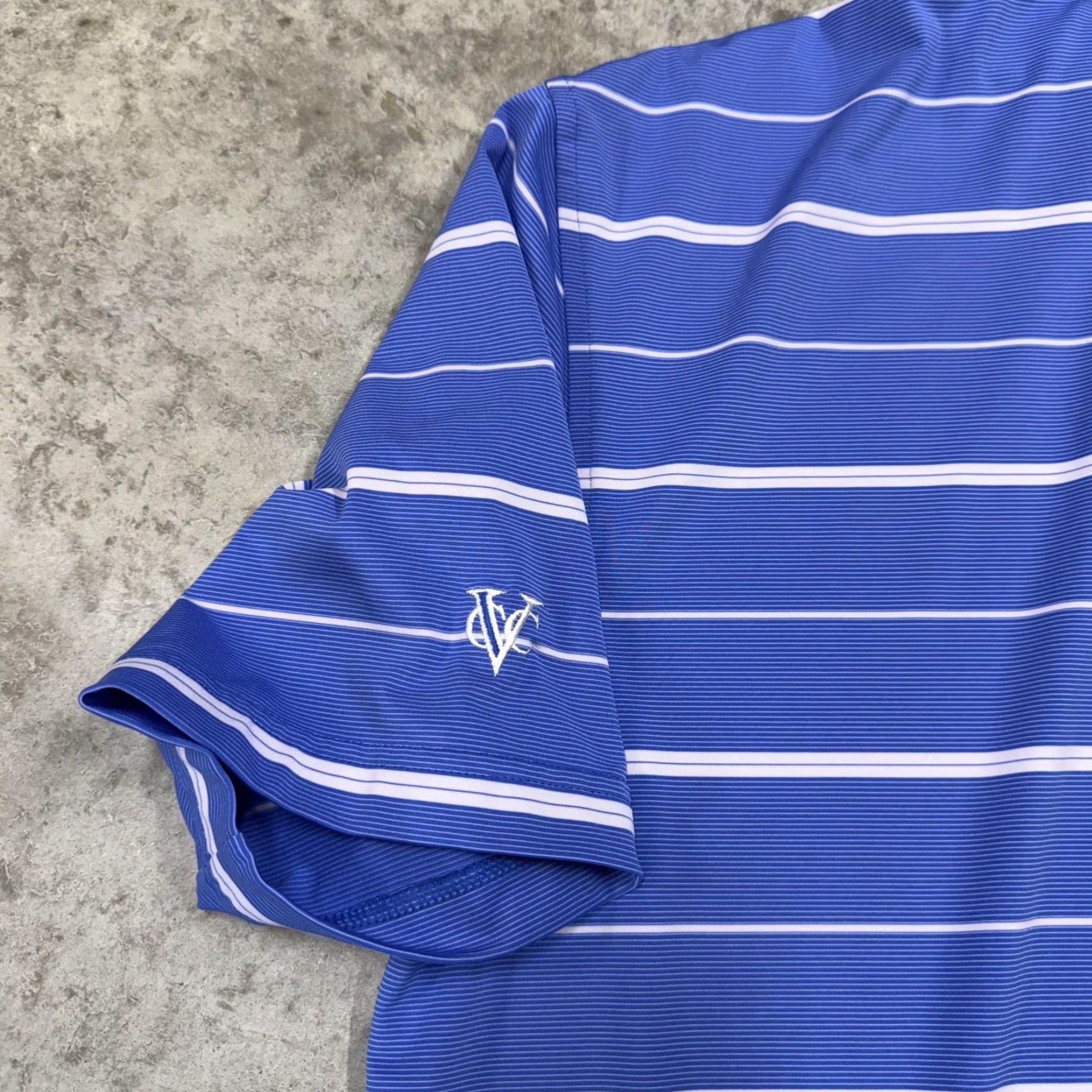 Peter Millar Peter Millar Polo Shirt Mens M Blue Stripe Summer Comfort Golf Performance Size US M / EU 48-50 / 2 - 4 Thumbnail