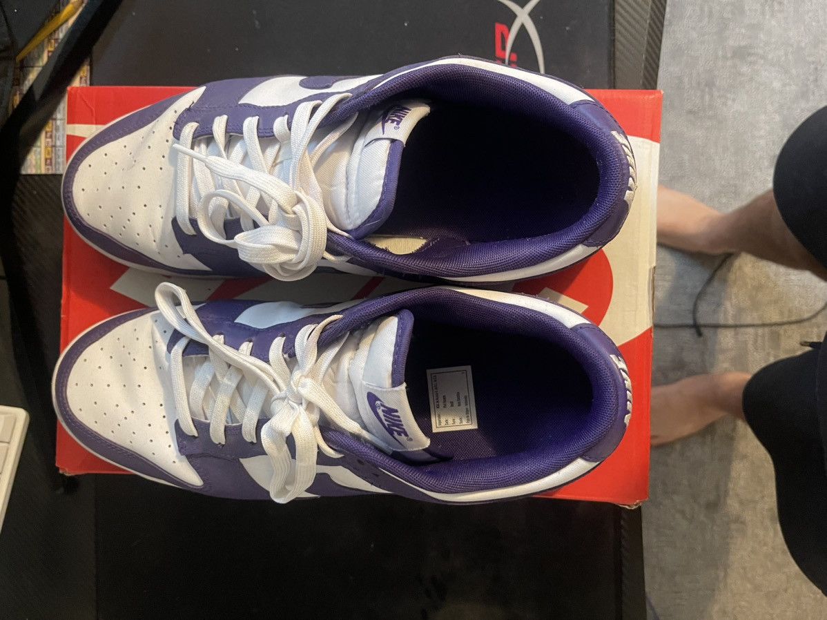 Nike Nike Dunks Championship Court Purple Size US 12.5 / EU 45-46 - 2 Thumbnail