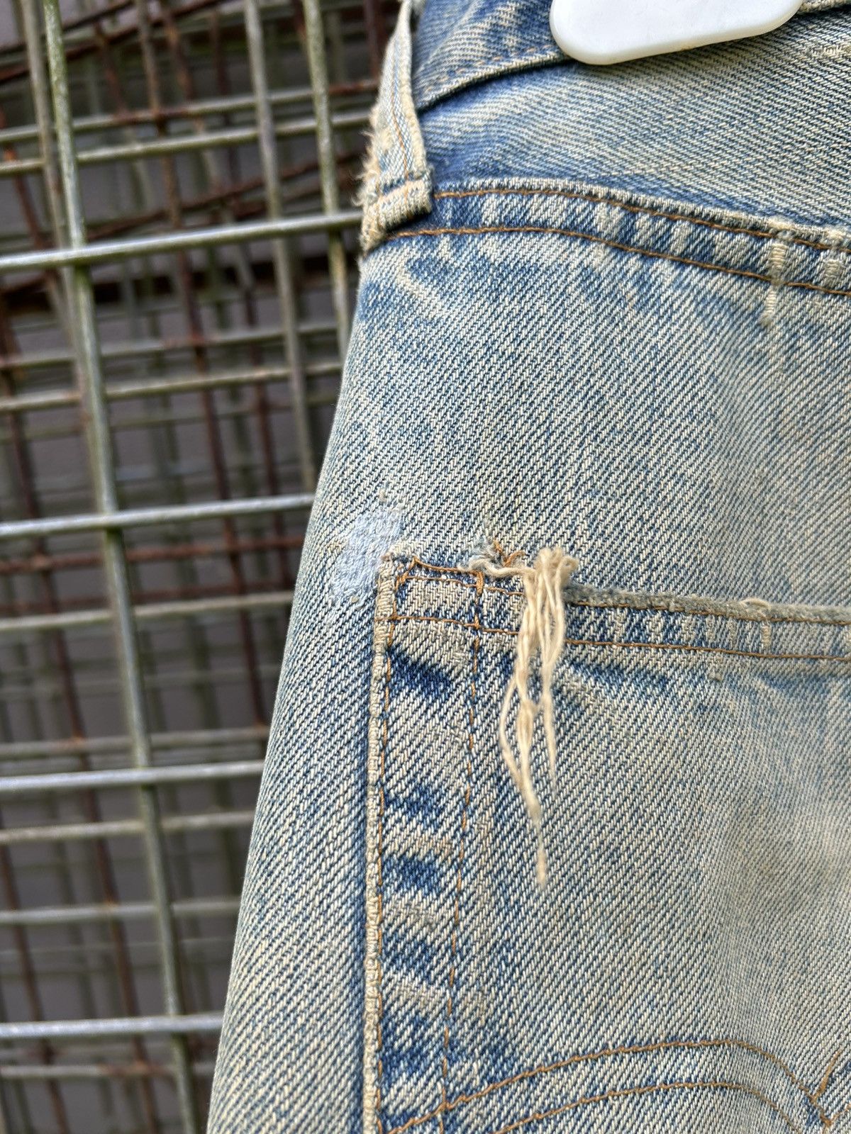 Levi's × Vintage 70's THRASHED Levi's 6 Reconstructed Repair Denim Size US 33 - 12 Thumbnail