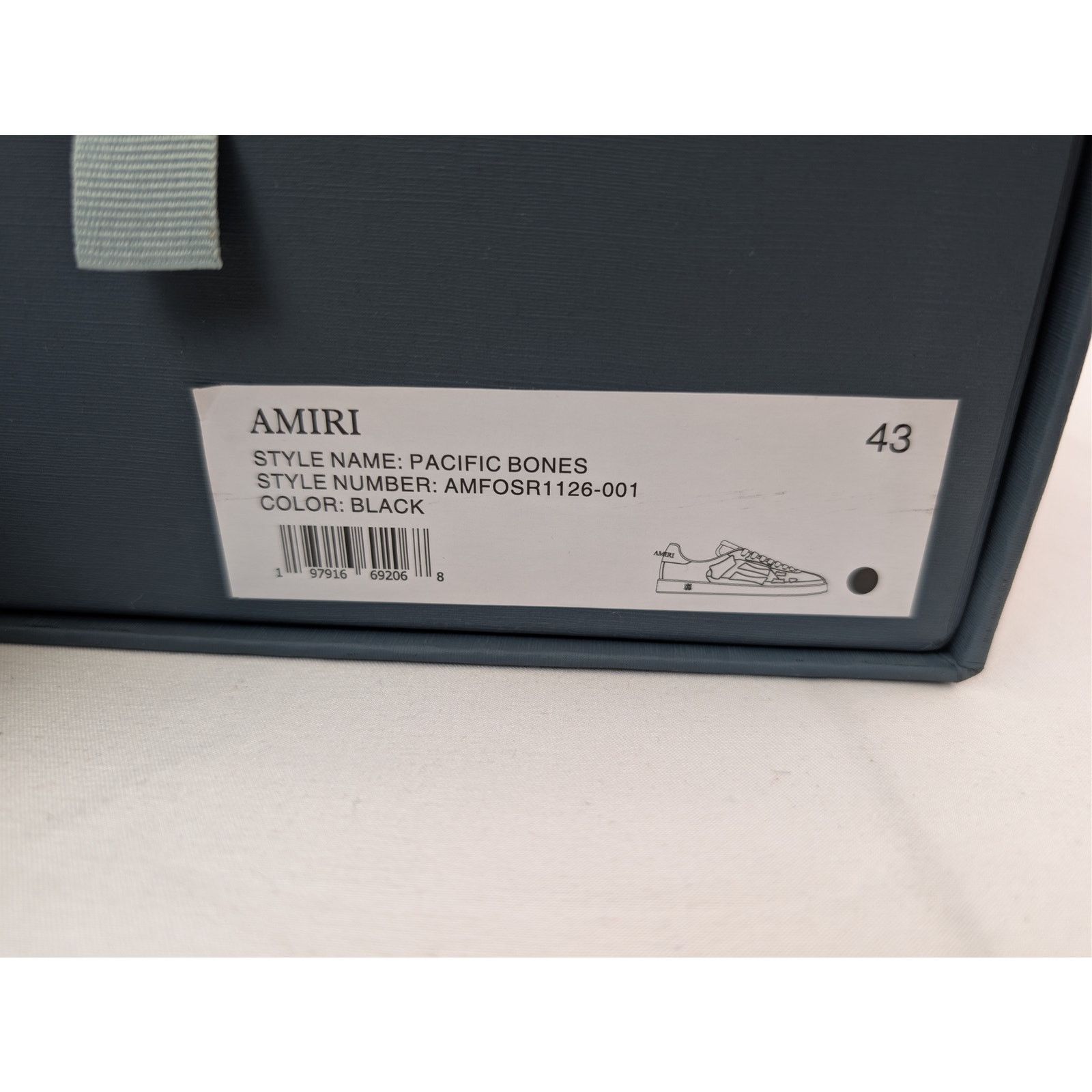 Amiri o1rshd1 Q:2 / Pacific Bones Sneakers in Black Size US 10 / EU 43 - 22 Thumbnail