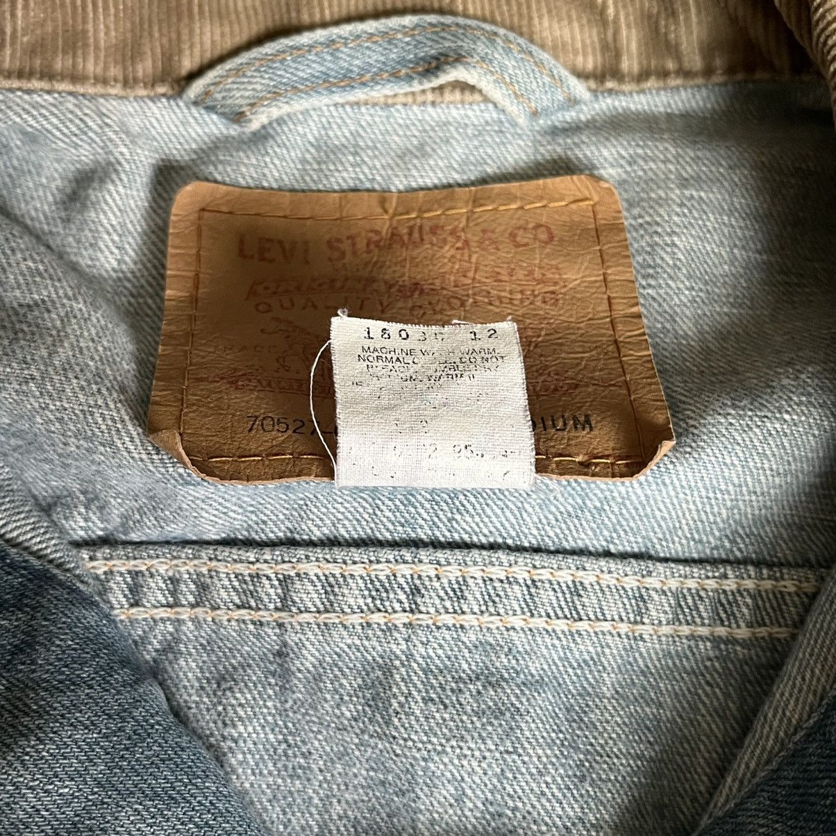 Levi's Vintage 1990s Levi’s 70527-0360 Corduroy Collar Denim Jacket Size US M / EU 48-50 / 2 - 9 Thumbnail