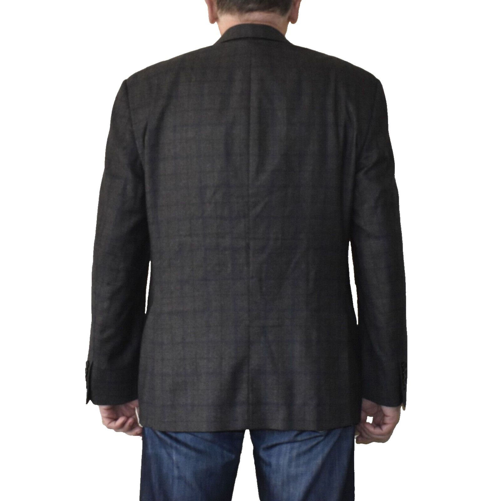 Loro Piana LORO PIANA ZELANDER TAILORED Plaid Merino Wool Blazer Sz 44R Size 44R - 4 Thumbnail