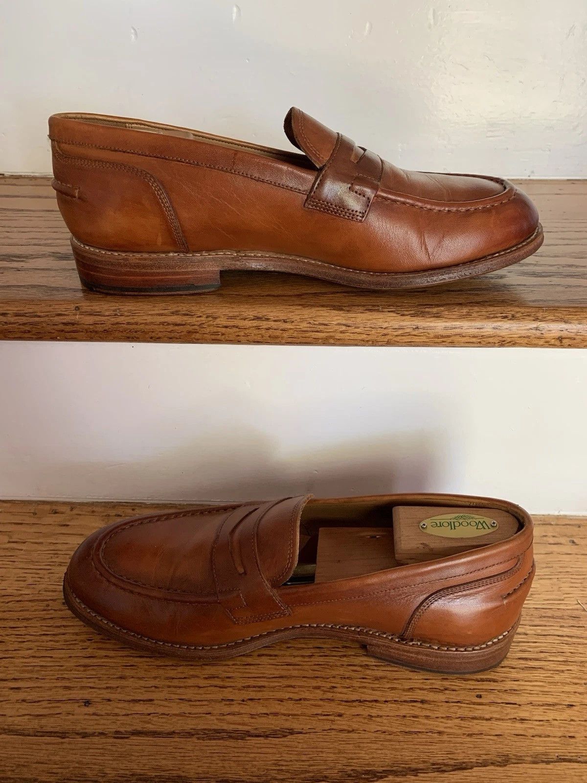 Grenson Grenson Jago Leather Penny Loafers Sz 8.5 (US Converted) Size US 8.5 / EU 41-42 - 3 Thumbnail