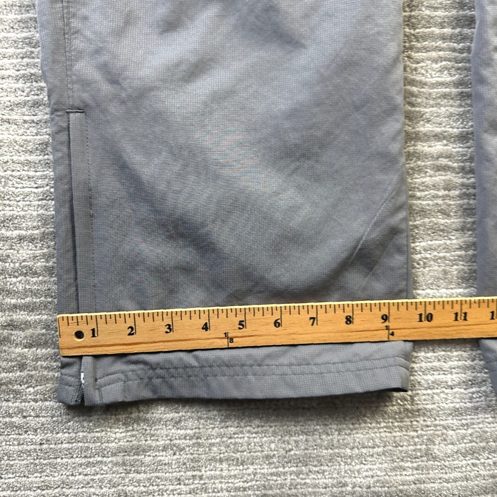 Under Armour Under Armour Pants Mens Large Gray Ankle Zipper Track Windbreaker Lightweight Pockets Size US 33 - 7 Thumbnail
