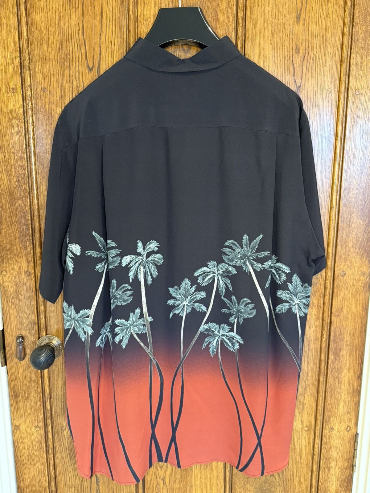 Celine $1.6k SS22 Celine Tailcoat palm tree Shirt in Silk Hedi 41 Size US L / EU 52-54 / 3 - 16 Thumbnail
