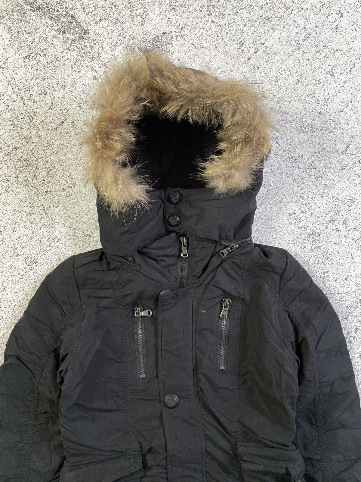 Japanese Brand 2000s Dig Deep - Apocalypse Fur Hoodie Jacket Size US S / EU 44-46 / 1 - 3 Thumbnail
