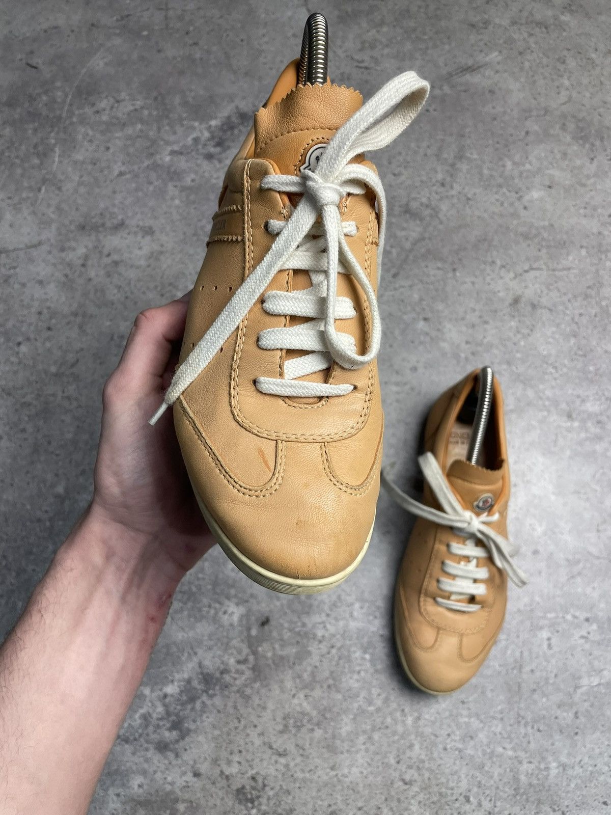 Moncler Moncler Leather low top shoes size EU38 Size US 8 / IT 38 - 4 Thumbnail