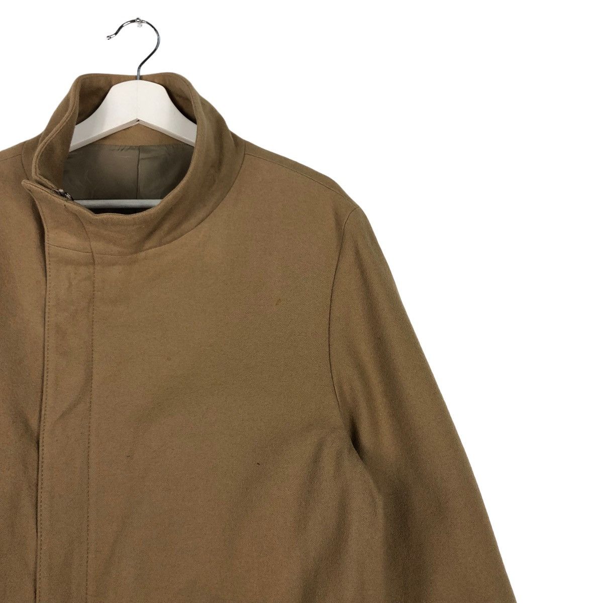 Comme Ca Ism 🔥Rich Brown - Fly Coats Long Jacket Wool Herringbone Size US M / EU 48-50 / 2 - 6 Thumbnail