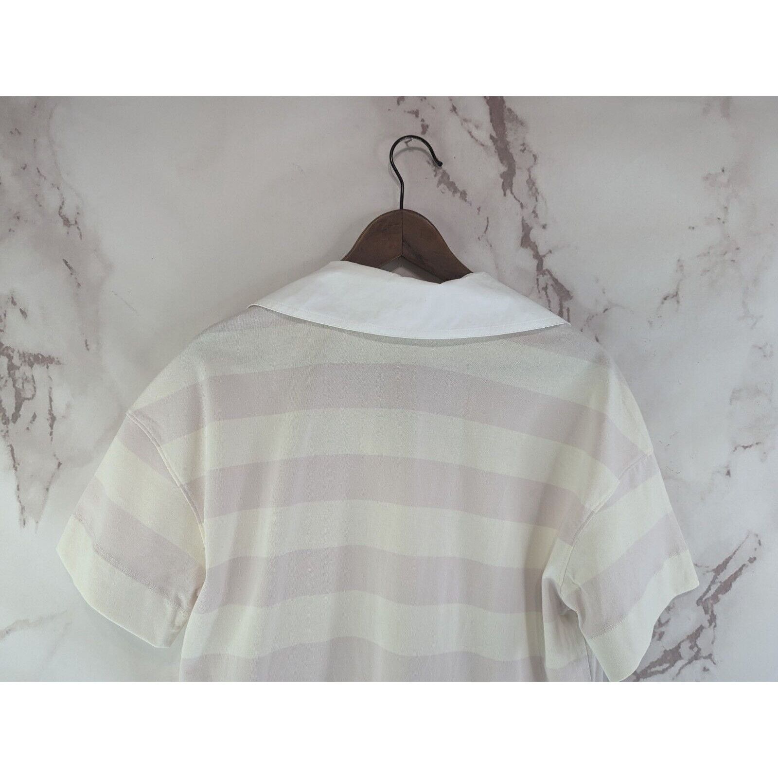 Everlane Everlane Shirt Women Small Retro Jersey Polo Striped Organic Size S / US 4 / IT 40 - 6 Thumbnail