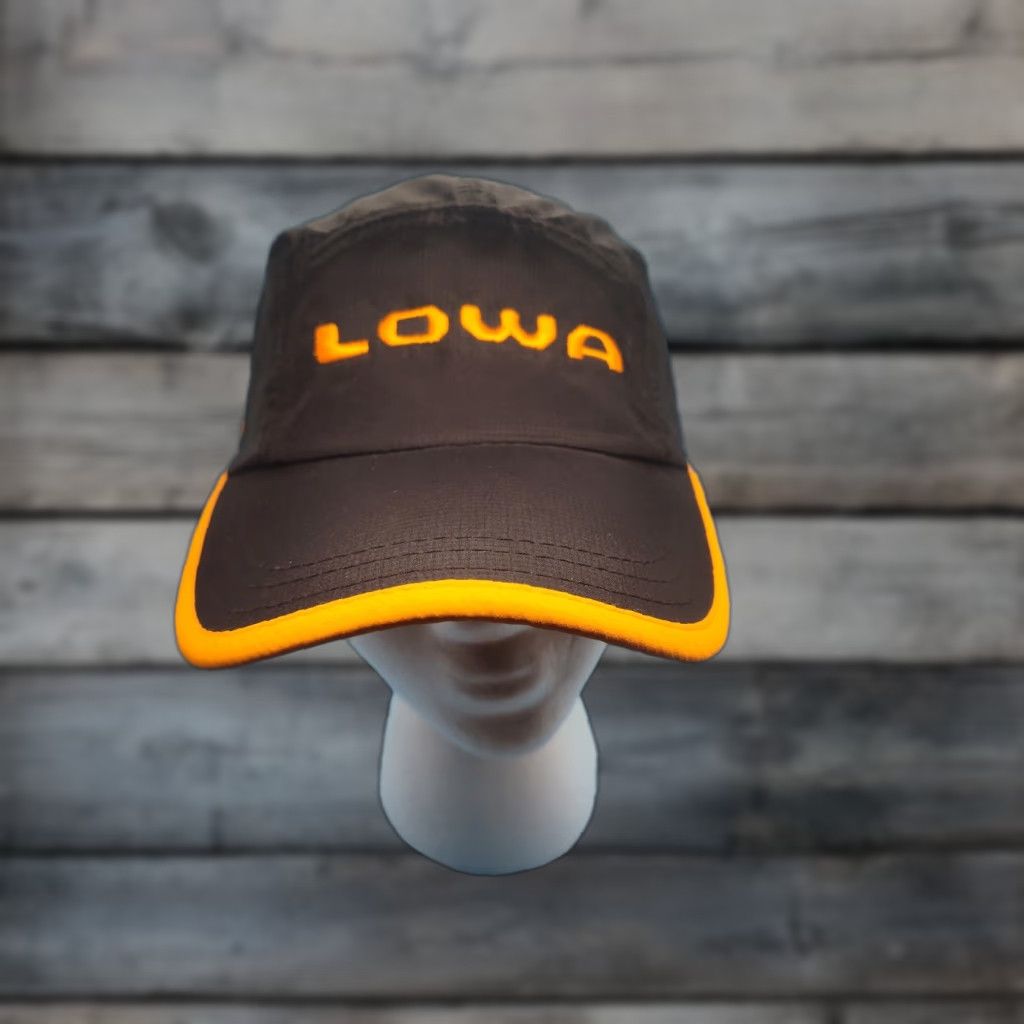 LOWA Lowa Head Sweats 5 Panel Hat Polyester Black Lightweight Running Cap Adjustable Size ONE SIZE - 1 Thumbnail