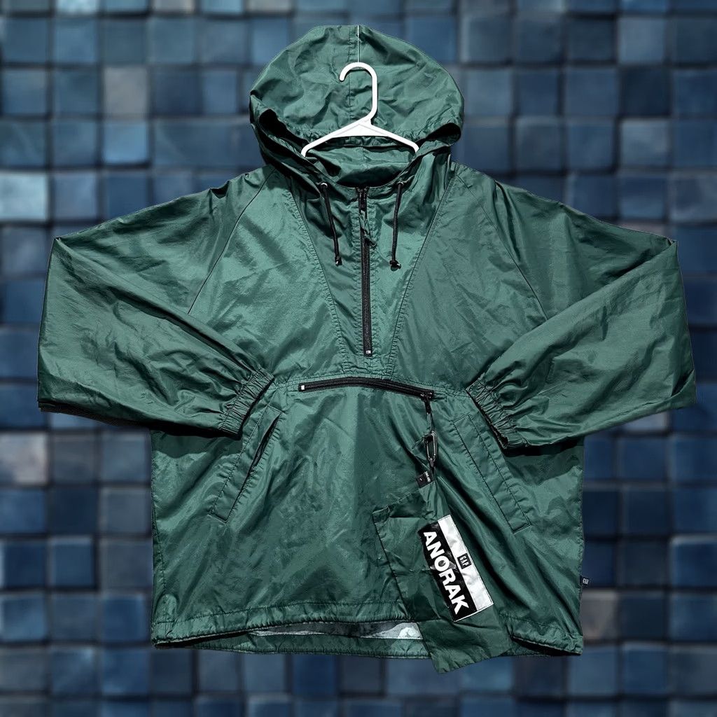 Gap VINTAGE Gap Jacket Mens Large Green Anorak Hooded Winter Outdoors Pocket Zipper EUC Size US L / EU 52-54 / 3 - 1 Thumbnail