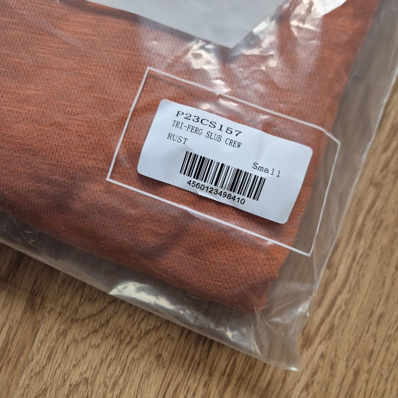 Palace Palace Tri-Ferg Slub Crew Small Rust Brand New FW22 Size US S / EU 44-46 / 1 - 8 Thumbnail