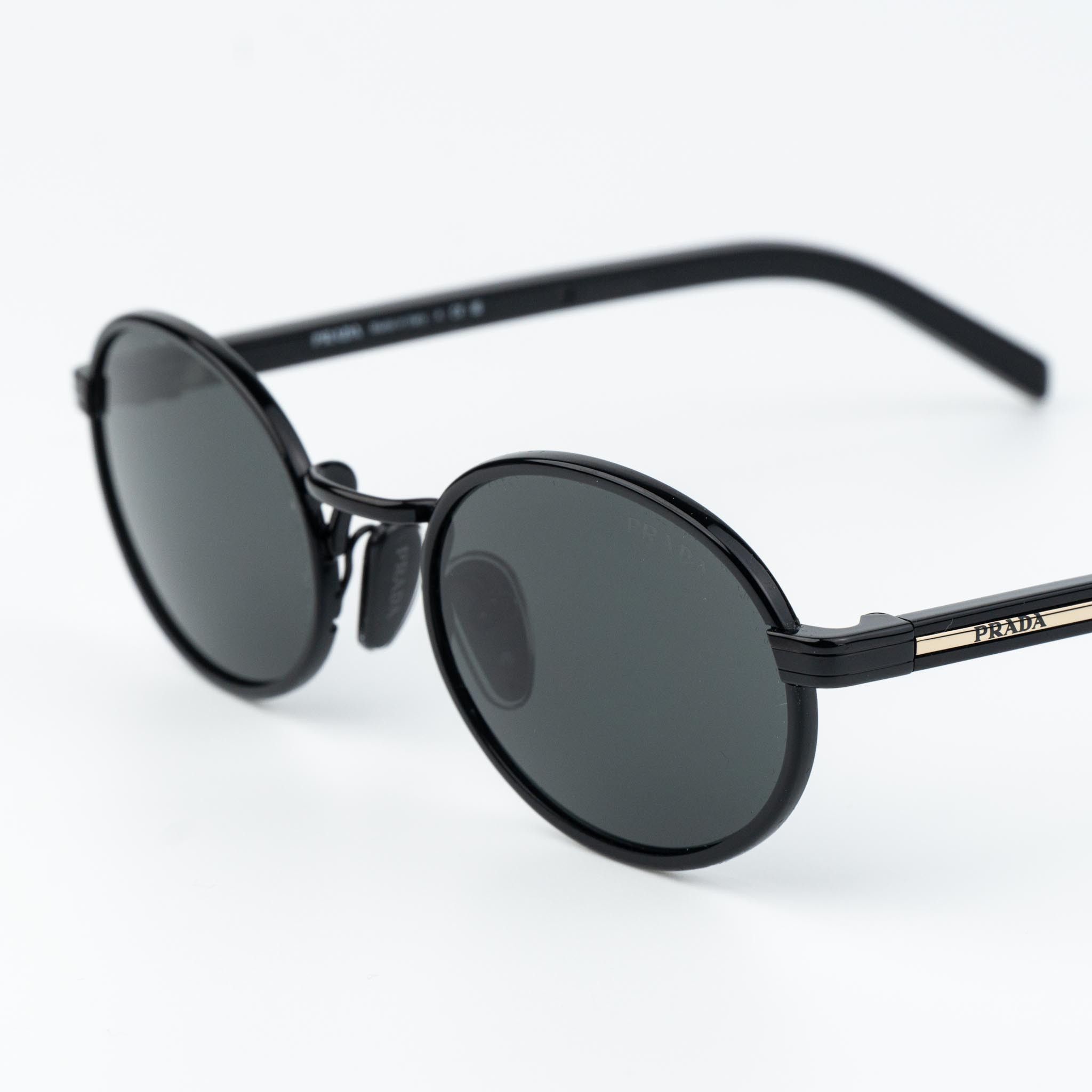 Prada Prada Women Sunglasses Oval PRB56S AAV08Z NEW AUTHENTIC Size ONE SIZE - 5 Thumbnail