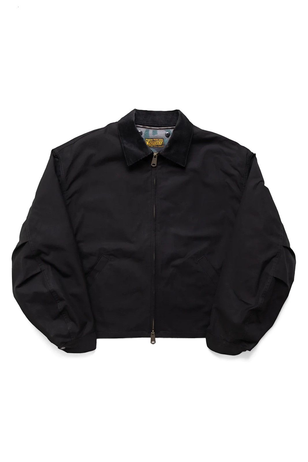 image of Kapital Cotton Oil Coating T-Back Drizzler Jacket in Black, Men's (Size XL)